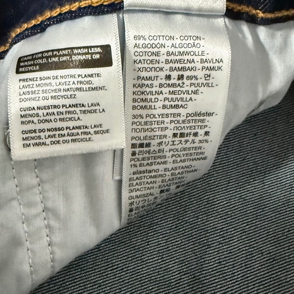 Levis 726 Jeans Womens 31x30 Blue NWT High Rise Flare Dark Wash Y2K Retro - Picture 10 of 12